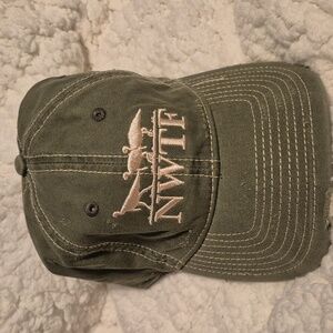 NWTF Turkey Olvie Green with Cream Embroidery Sliderback Hat - New